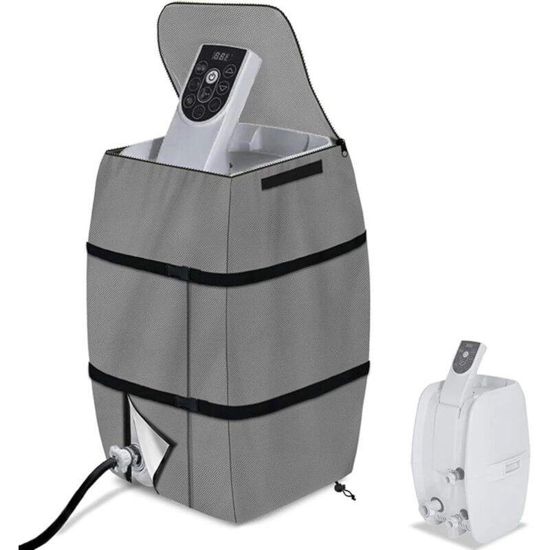 Whirlpool-Heizungs-Abdeckung, 42 x 38 x 54 cm, wasserdicht, Whirlpool-Abdeckung, faltbares und verstellbares Vordach mit Kordelzug und Schnalle,