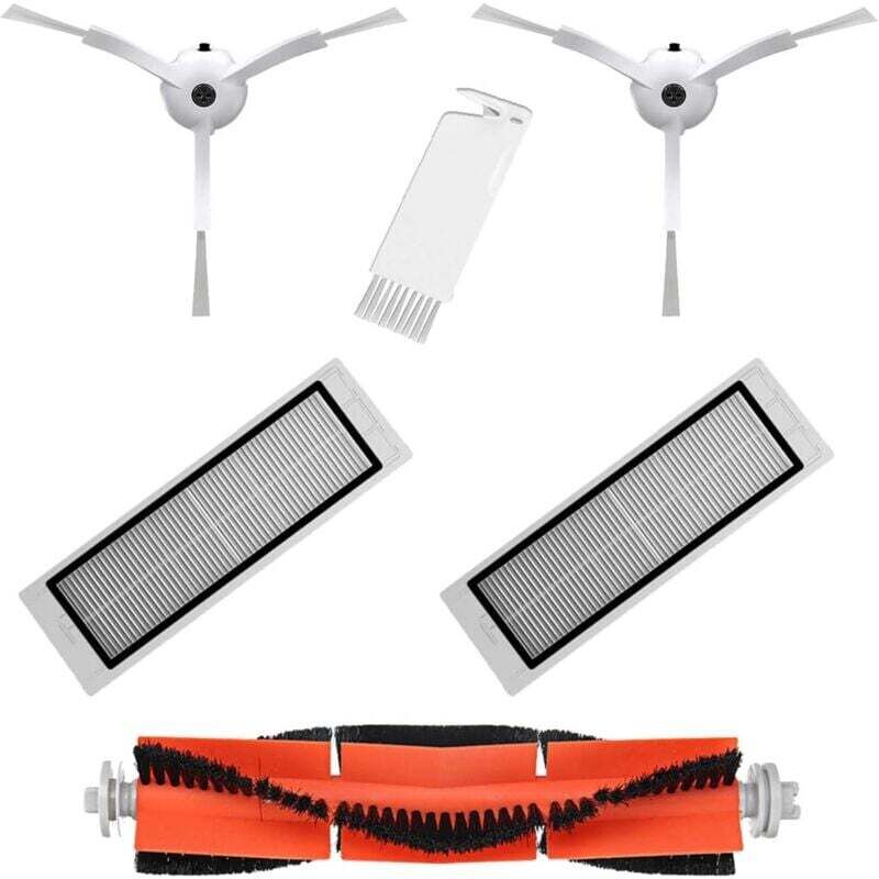 Wichtiges Ersatzteilpaket, kompatibel mit Xiaomi Mi Robot Vacuum 1 und 2 (Non-MOP). Ersatzzubehör-Set für den Xiaomi Roborock S50 S51