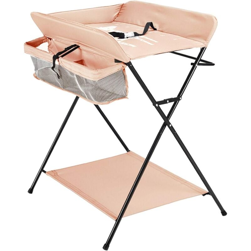 Gojoy - Wickeltisch Klappbar Wickelkommode Badewanne Wickel Auflage Kombi Mobil Wickeln Baby Kind 80x63x96cm Wickelkombi mit Ablagefächer