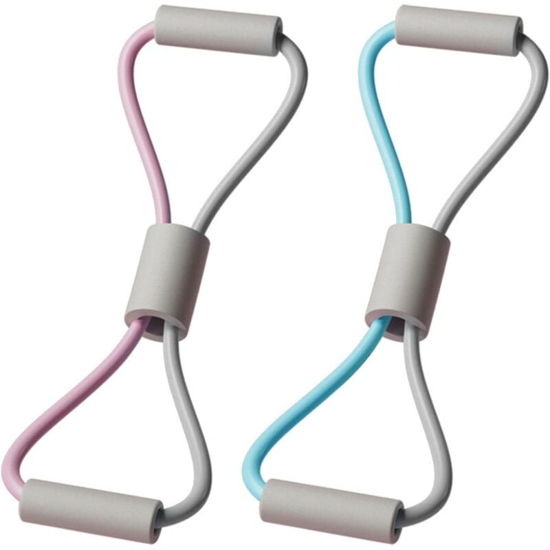 Widerstandsbänder für Fitnessübungen, 2er-Set, für Brustexpander, Fitness, Stretching, Yoga, Pilates, Bodybuilding