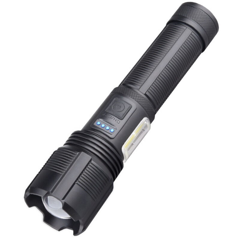 Wiederaufladbare LED-Taschenlampe, 2000 lm, ultrastarke LED-Taschenlampe, taktische Taschenlampe aus Aluminium, IPX4 wasserdicht, 5 Beleuchtungsmodi