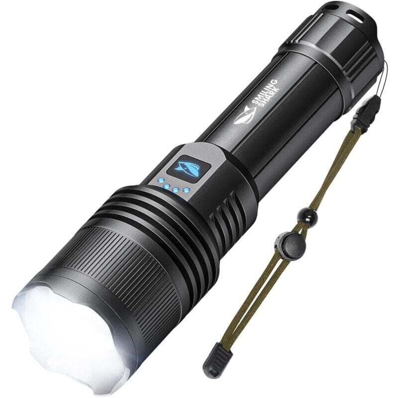 Wiederaufladbare LED-Taschenlampe, 5000 Lumen, ultrahelle Mini-LED-Taschenlampe für Camping und Wandern, wasserdichte tragbare Outdoor-Taschenlampe,