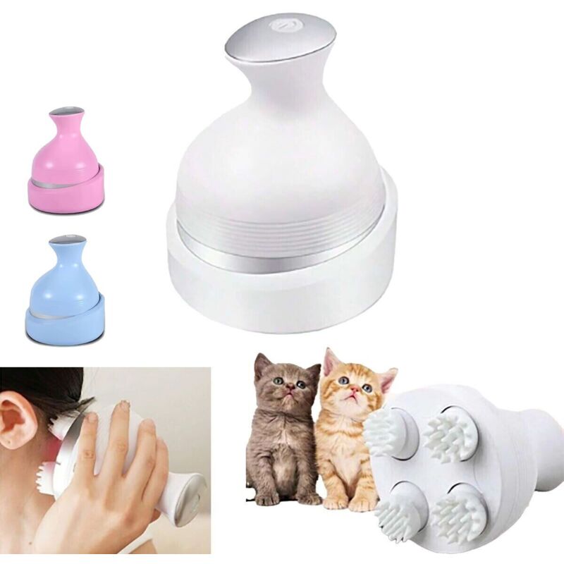 Wiederaufladbareskopfhautmassagegerätkopfmassagekatzenstressmz5568