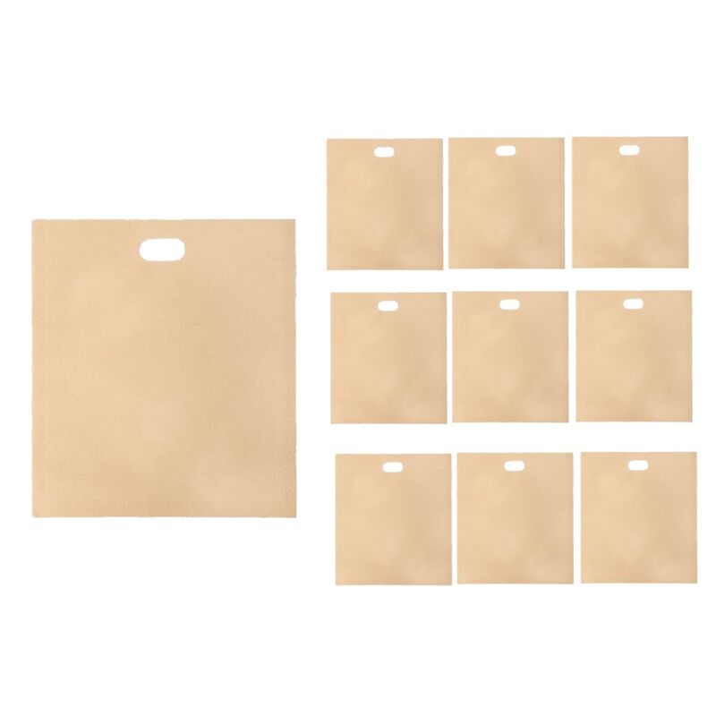 Wiederverwendbare Toaster-Beutel, Antihaft-Toast-Sandwich-Beutel, PlastiktüTe für Sandwiches, Leicht zu öFfnen, Toastie-Beutel, 10 StüCk b