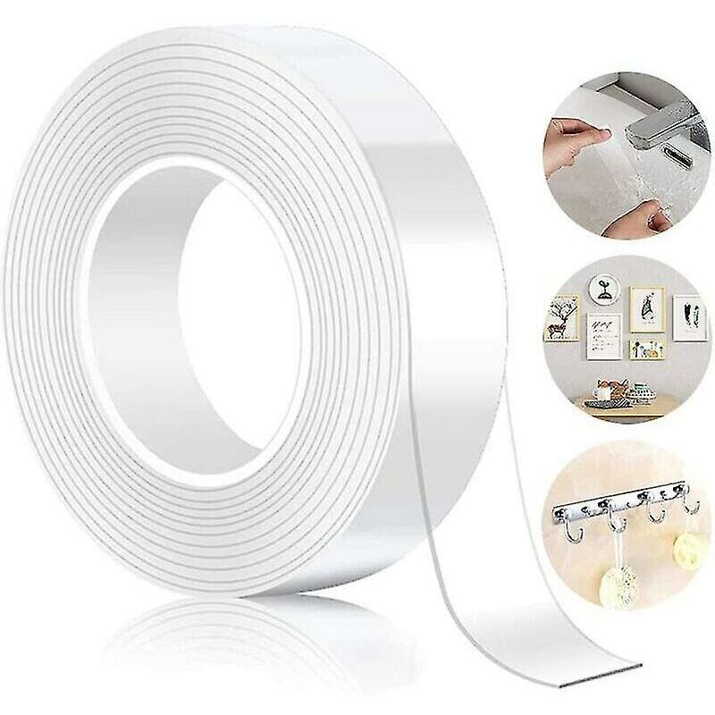 Wiederverwendbares Nano-Klebeband, Nano-Klebeband, spurloses, waschbares Klebeband, spurloser doppelseitiger Multifunktionskleber, rutschfester