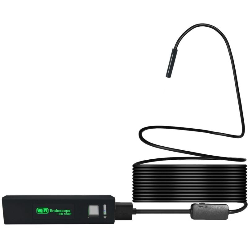 WiFi-Endoskopkamera, USB-Endoskop-Inspektionskamera, 1200P HD, WiFi-Schlangenkamera mit LED-Licht für Android/IOS-Handy, iPhone/Windows/Mac/Tablet/PC