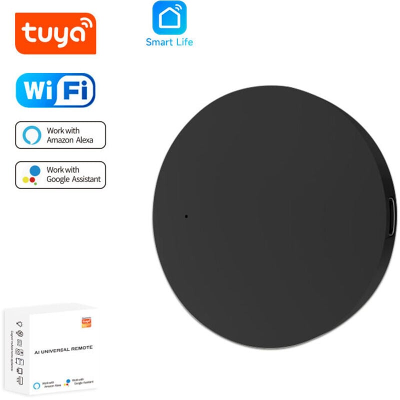 WiFi-IR-Smart-Fernbedienung, Tuya IR+RF Universal für Fernseher, Klimaanlage, Infrarot, kompatibel mit Tuya/Smart Life App, Alexa Google Home