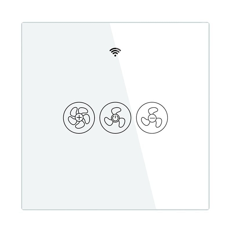 WiFi Smart Deckenventilator Licht Wandschalter, Smart Life/Tuya app Fernbedienung Verschiedene Geschwindigkeitsregelung, Für und Zu Hause (eu)