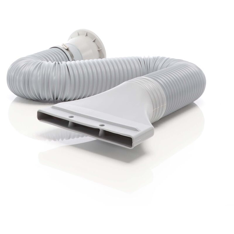 Abluftschlauch für Klimaanlagen mit 116 mm Durchmesser, Schlauch mit variabler Länge 0,7-1,7 m für Klimagerät, Trockner und Dunstabzugshaube - Wiltec