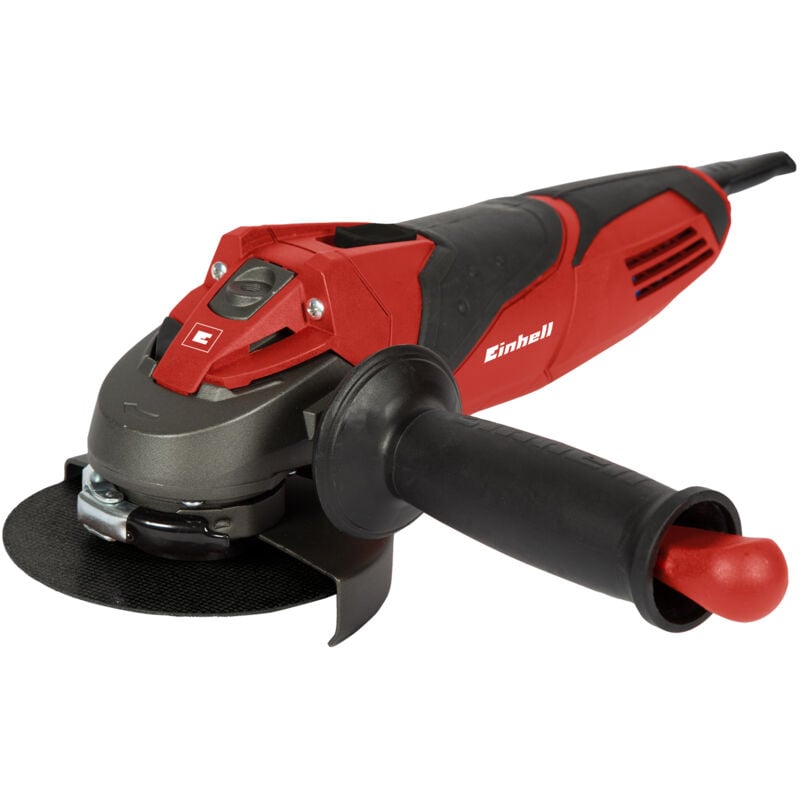 Einhell - Winkelschleifer te-ag 125/750 (750 w, Scheibenschutz mit Schnellverstellung, Spindelarretierung, vibrationsarmer Lauf, Wiederanlaufschutz,
