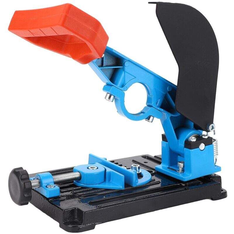 Winkelschleiferständer, Winkelschleifer, Festständer, Poliermaschine, Umbau-Trennschleifmaschine, Tischkreissäge, 45°-Verstellklemme mit Abdeckung