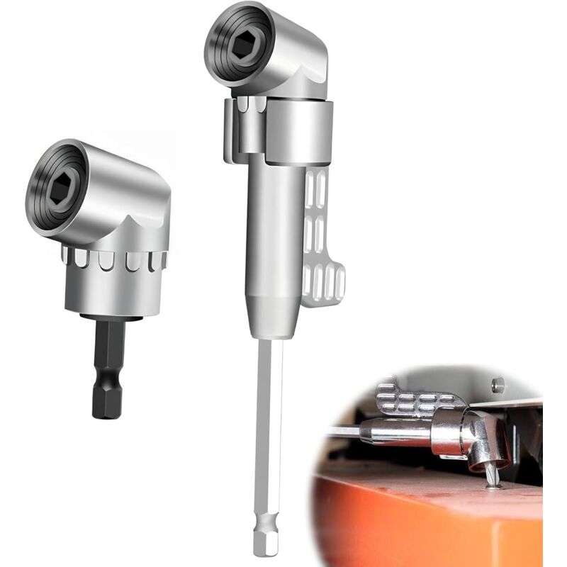 winkelschrauber aufsatz winkelgetriebe akkuschrauber winkelbohraufsatz, 105° Winkelschrauber Vorsatz Adapter, 1/4-Zoll Sechskantschaft, für