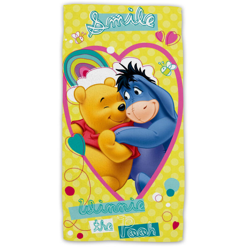 Winnie The Pooh Baumwolle Strandtuch Frottee Badetuch mit Premium Druck, 70x140 cm