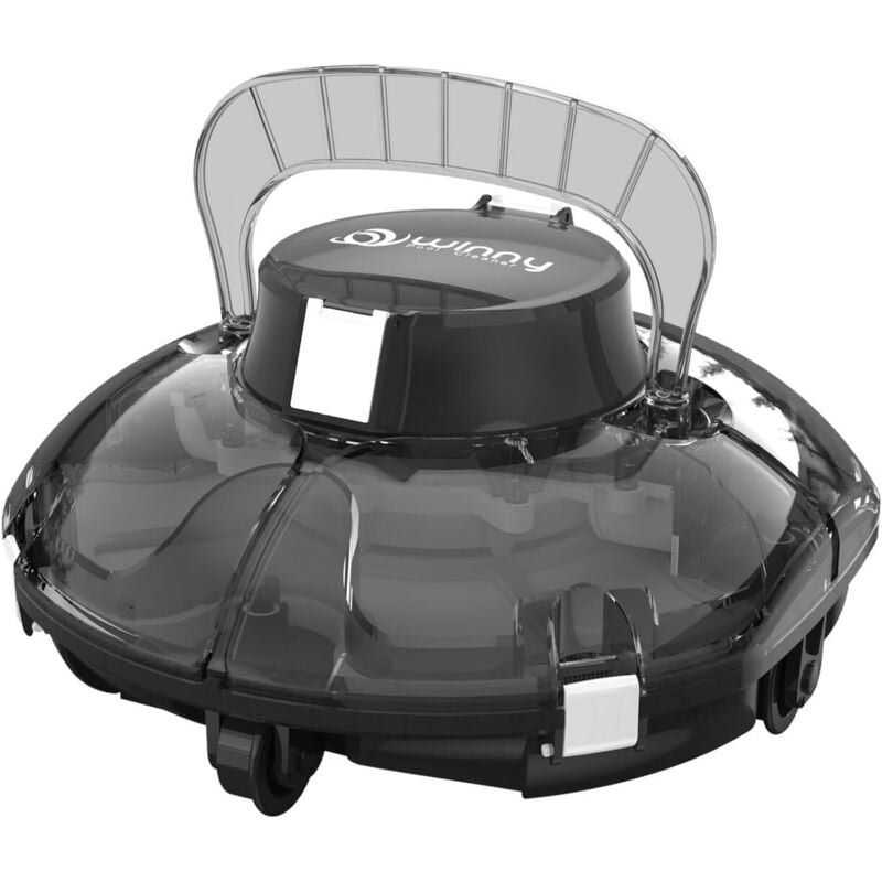 Winny 200 Wireless Poolroboter Ideal für Aufstellpools, Doppelte Filterung, 75 Minuten Laufzeit, Leicht und kompakt