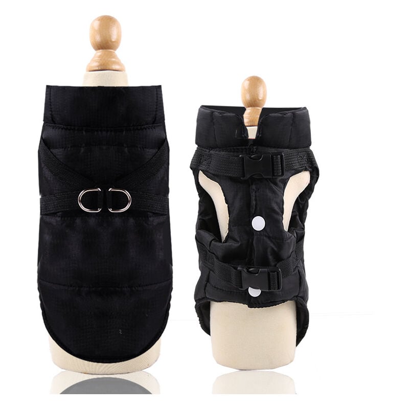 Winter-Hundemäntel, wasserdicht, warm, mit Loch für Geschirr, Welpenjacke, Weste, Kleidung, Kostüm, Kleidung für den Winter für kleine Hunde,