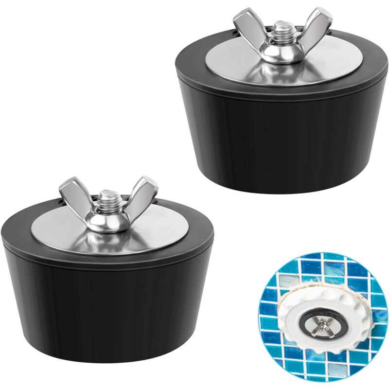 Winter-Poolstopfen, 2er-Pack Gummi-Winterstopfen verhindern Frostschäden am Abflussschlauch, Winter-Poolstopfen für Schwimmbäder und Whirlpools (51