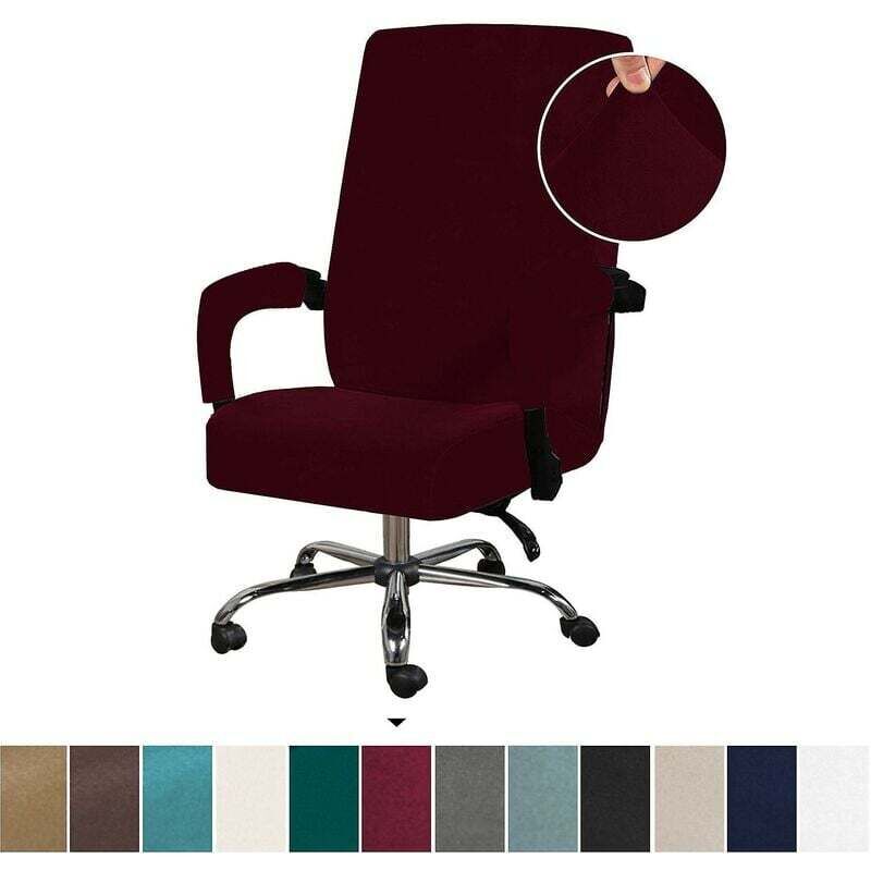 Winter samt büro stuhl abdeckung anti-wind stretch sessel abdeckung verdickt rotierenden stuhl abdeckung funda silla escritorio