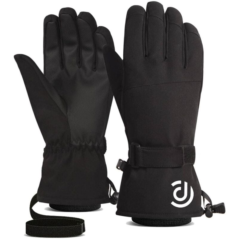 Tonchean - Winter Touchscreen Handschuhe, Skihandschuhe, Weiße Warme Winterhandschuhe für Damen und Herren, Fünf-Finger Touchscreen Handschuhe für