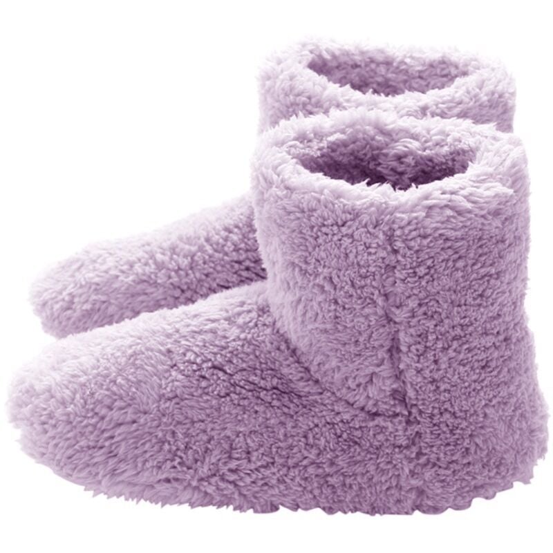 Winter Warm USB Elektrische Schuhe, Beheizte Schuhe Fußwärmer Warme Schuhe Plüsch USB Schuhe, Rosa Frauen, Auch Größe