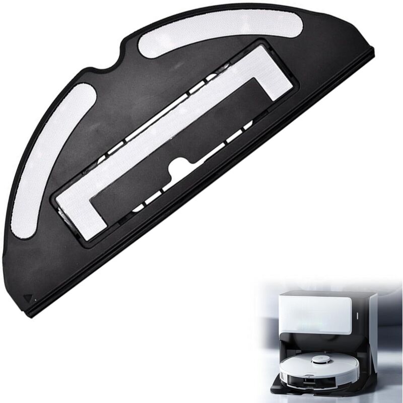 Wischmopp-Pad für Roborock T7S/T7S PLUS/G10/S7/S70/S75/S7MAX Staubsauger – Roborock S7 Zubehör – Wischmopphalterung mit Fernbedienung – Schwarz