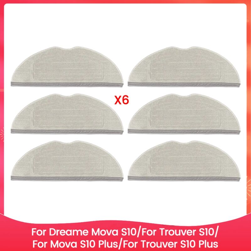 Mopp-Tuch-Pads für S10/Trouver S10/S10 Plus/Trouver S10 Plus Ersatzteile – 6 Stück