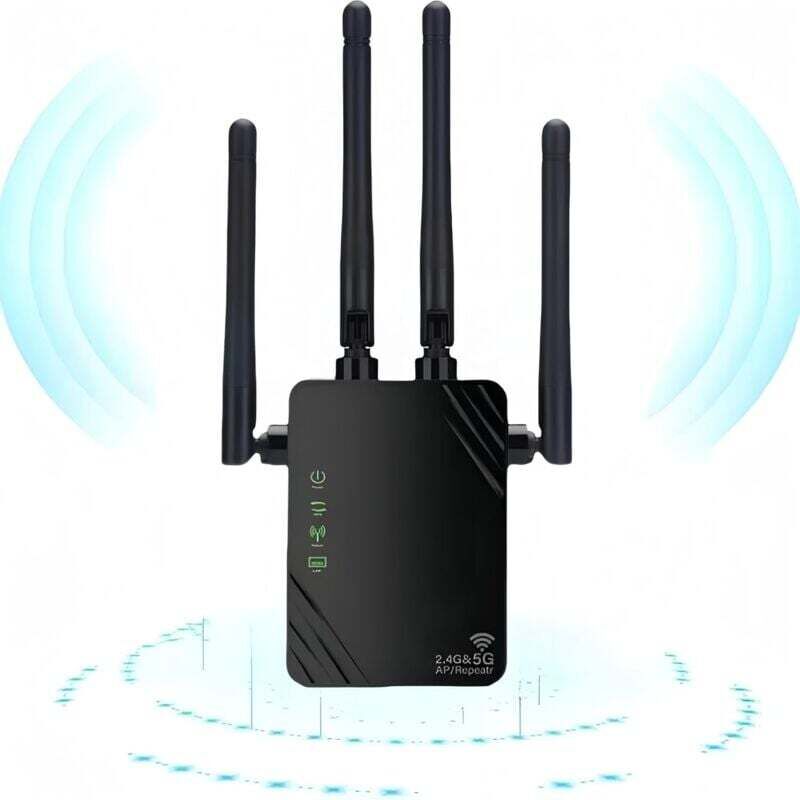 WLAN-Repeater, neuer WLAN-Verstärker (2024), 1200 Mbit/s, Dualband-WLAN-Verstärker (5 GHz und 2,4 GHz), Repeater-/Router-/Access-Point-Modus, 4