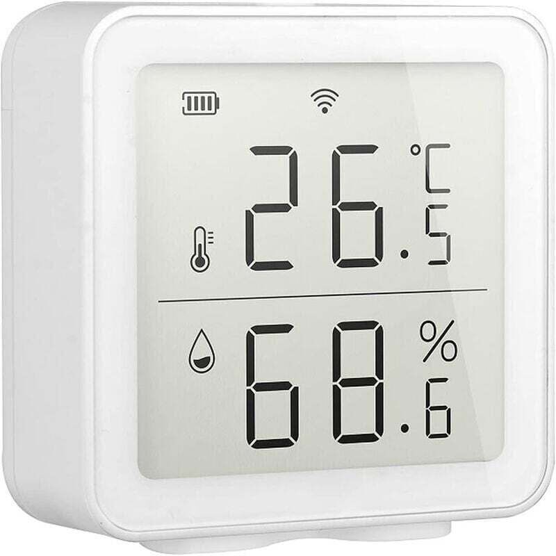 WLAN-Temperatursensor, XU, Smart-Home-Thermometer und Feuchtigkeitsmesser, drahtloser Temperatur- und Feuchtigkeitssensor, Smart-Home-Szenensystem,