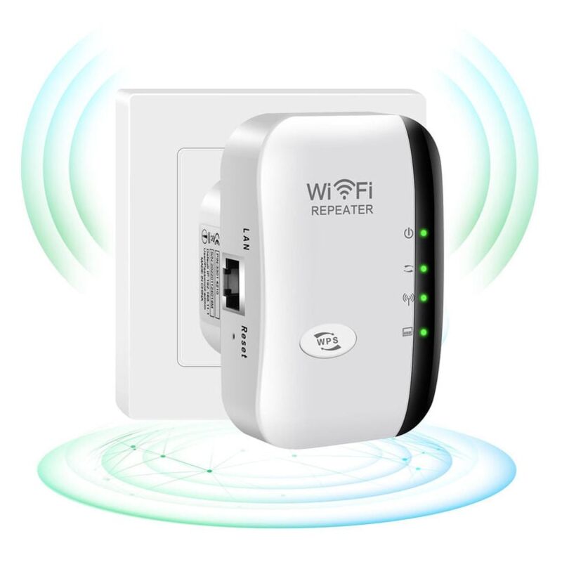 SNQ - WLAN-Verstärker, 2,4G Wireless-Internet-Verstärker für Zuhause, 300 Mbit/s Super Boost Wi-Fi Range Extender, WLAN-Signalverstärker-Repeater,