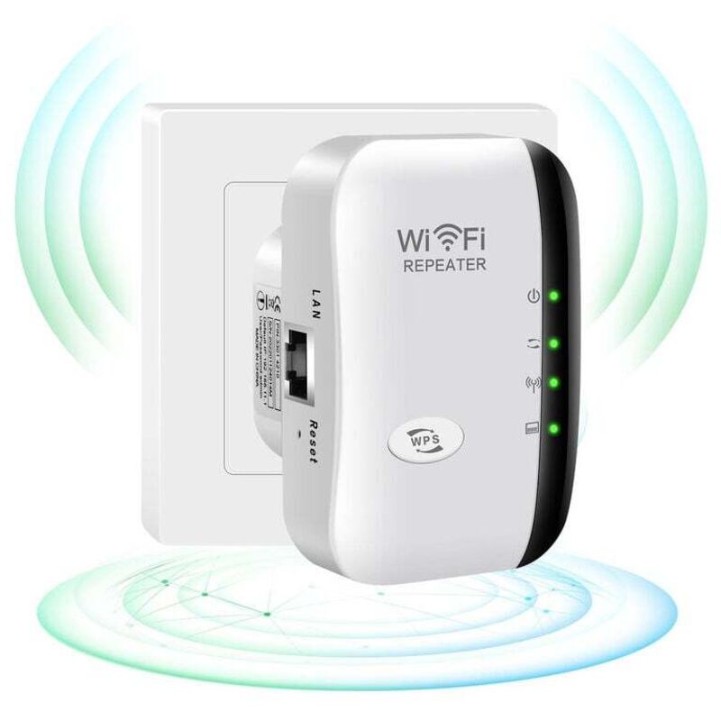 SNQ - WLAN-Verstärker, 2,4G Wireless-Internet-Verstärker für Zuhause, 300 Mbit/s Super Boost Wi-Fi Range Extender, WLAN-Signalverstärker-Repeater,