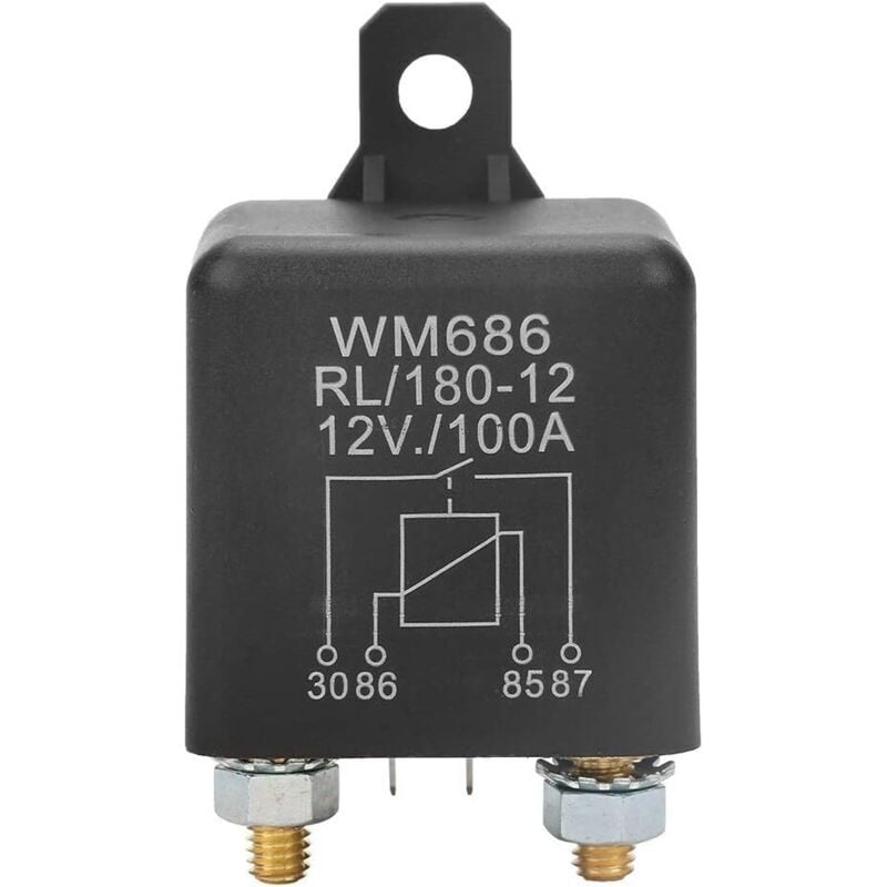 WM686 100A Normalerweise geöffnetes Hochleistungs-Autostartrelais für Autobatterie-Monitorrelais EIN/AUS RL/180 DC 12V