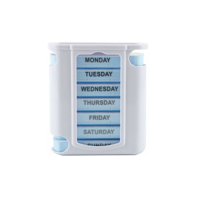 SNQ - Wochen- und Tagestour Praktisch und modular 7 Tage – Morgen, Mittag, Abend, Nacht Organizer für Medikamente, Pillen und Vitamine