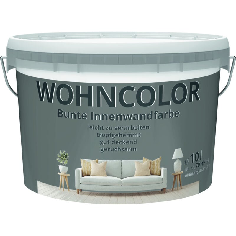 Wohncolor Wandfarbe nachtnebel 10 L