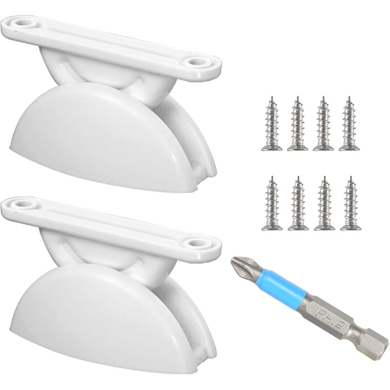 Wohnwagen-Türverschlüsse, 2 Paar Wohnwagen-Türhalter mit Bohrer, T-förmiger Türstopper, Türverschluss für Wohnmobilanhänger, Wohnmobil, Lastenanhänger