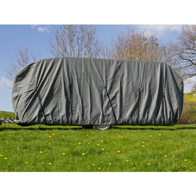 Dema - Wohnwagen Wohnmobil Ganzgarage Abdeckplane Faltgarage Schutzhülle 700x225x220 cm