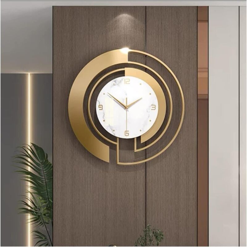 Jusch - Wohnzimmer Licht Wanduhr Home Wanduhr Uhr Dekoration Wandbehang Hotel Halle Wanduhr