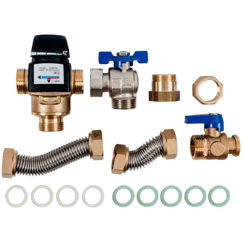 Wolf - Rücklaufeinschichtset für Schichtenspeicher bsp-w 600/800 mit Wärmepumpe FWS-2-80