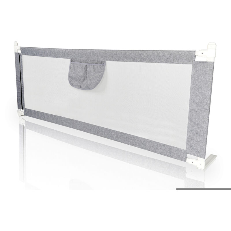 Wolketon Bettgitter 200x80 cm Bettschutzgitter Kinderbettgitter für Kinder Klappbar Höhenverstellbar Rausfallschutz passend für Kinderbetten.