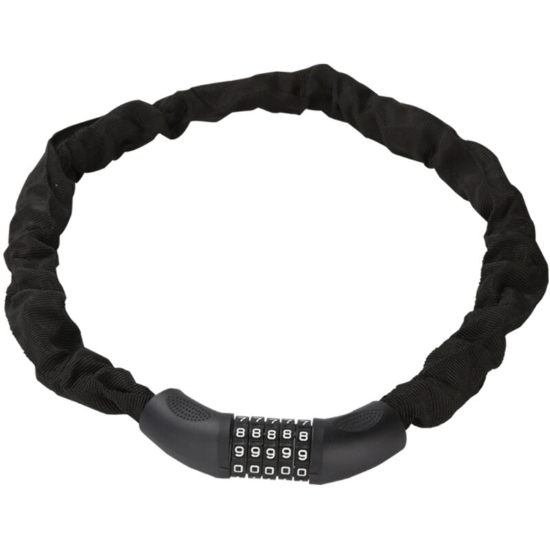 Wolketon Fahrradschloss mit Zahlen Fahrrad-Ketten-Schloss. Zahlen-Code-Kombination-Schloss.wasserdichte Stahlkettenglieder. 6 mm x 900 mm