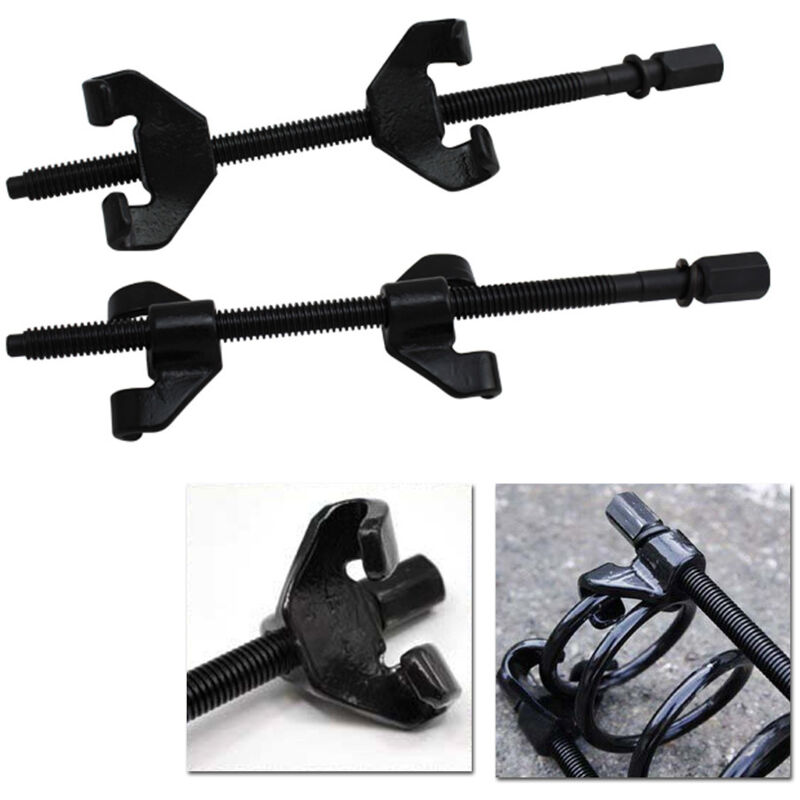 Wolketon Federspanner für Mac Pherson Spannköpfe Universal Federbeinsystem Tieferlegung Fahrwerk Spanner KFZ Satz (2-TLG Federspanner )