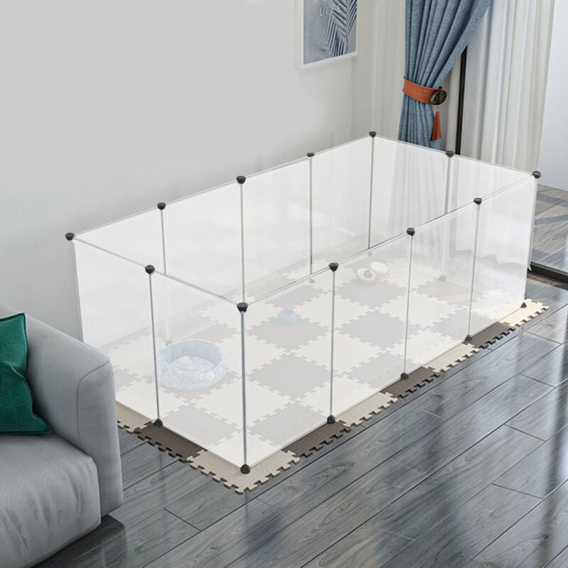 Wolketon Freigehege DIY Laufgitter Hasen Kaninchen Welpenauslauf Kaninchenstall Kleintierkäfig