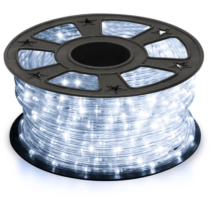 Wolketon LED Lichtschlauch Lichterkette Beleuchtung Weiß 50 Meter LED für Drinnen/Draußen Weihnachten Beleuchtung Dekoration Lichterschlauch