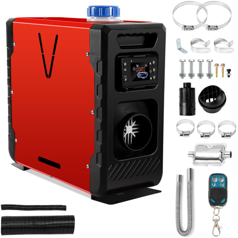 Wolketon Luft Dieselheizung Standheizung 12 V 8 kW, Luftheizung Air Diesel Diesel Standheizung Lufterhitzer. Dieselheizung mit LCD-Display &