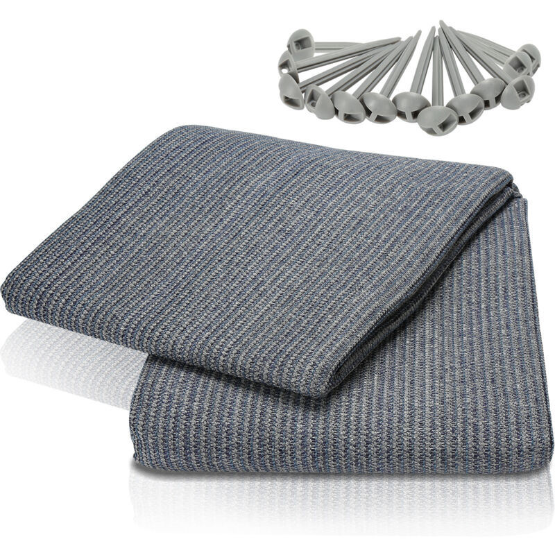 Wolketon Zeltteppich Vorzeltteppich Campingteppich Vorzeltboden Vorzelt Camping ,Grau, 250x250CM