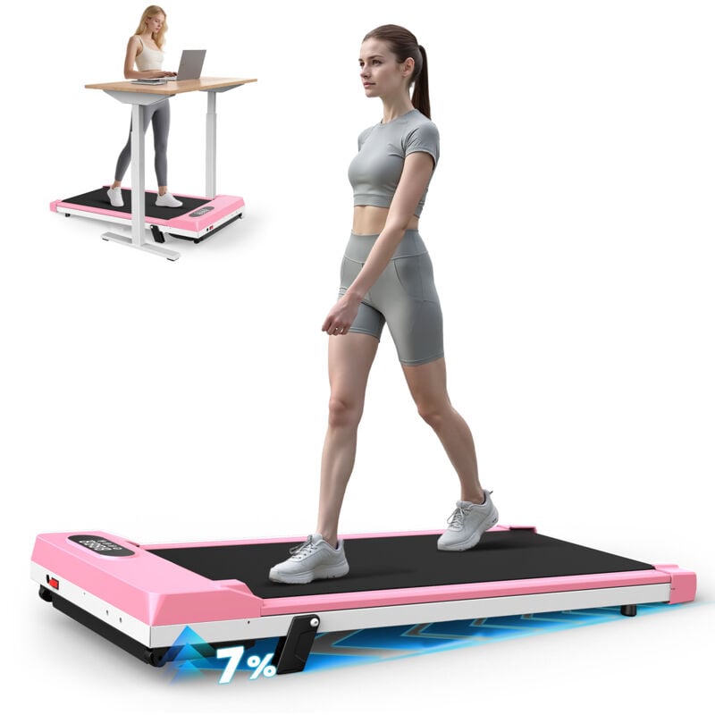 Wowttrelax 2-in-1-Laufband, 1-8 km/h Walking-Pad, Office-Walking-Pad, kompaktes Laufband für Zuhause und Büro, 2,5-PS-Motor, Fernbedienung,