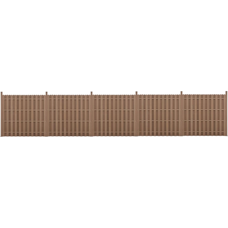 Neu.holz - wpc Gartenzaun Langero 185x932 cm Braun