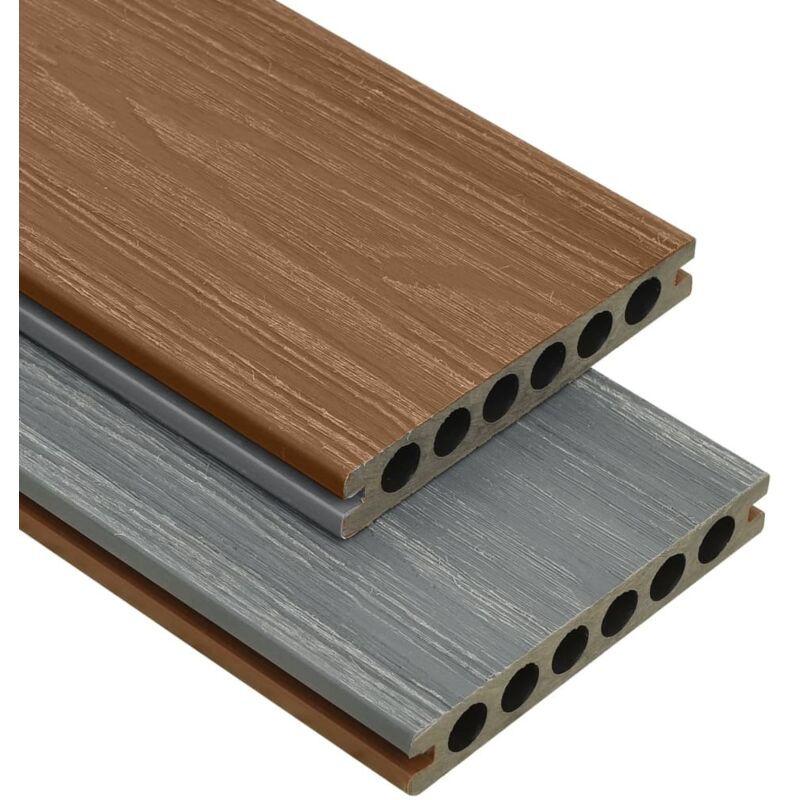 Vidaxl - wpc Terrassendielen mit Zubehör Braun und Grau 15 m² 4 m