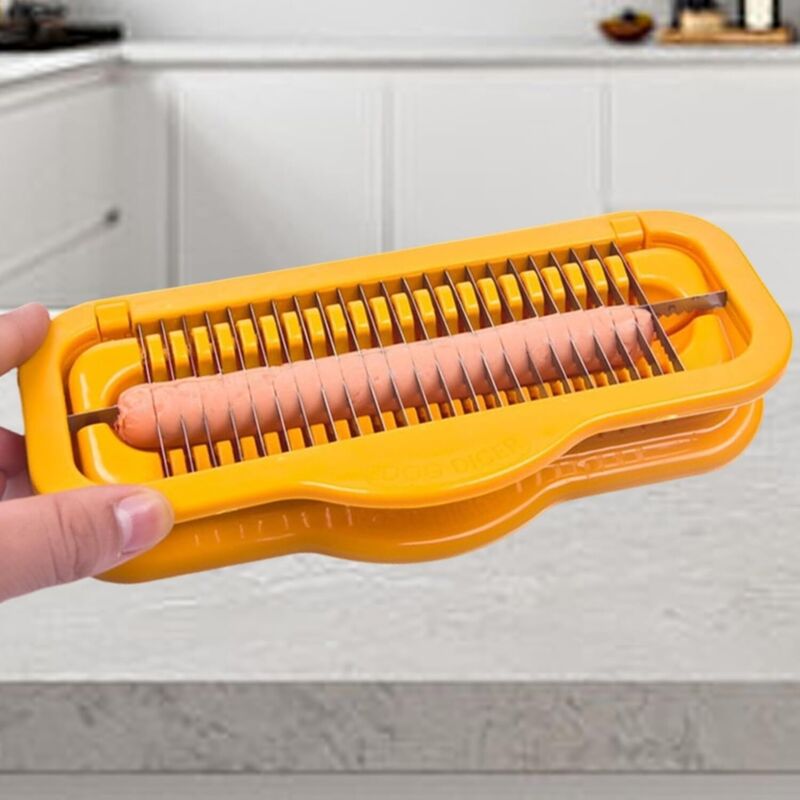Wurstschneider, schnell und gleichmäßig, ideal für Würstchen, Bananen, Hotdogs, Schinken, ideal für Zuhause und Küche