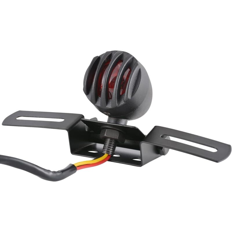 x 12V 10W Motorrad-Rücklicht für Chopper, Bobber, Cafe Racer, Harley, Stahlgehäuse