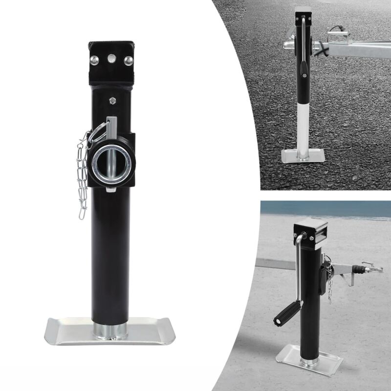 Seitliche Hebestütze für Wohnwagen Maximale Belastung 1000 kg mit Kurbeln