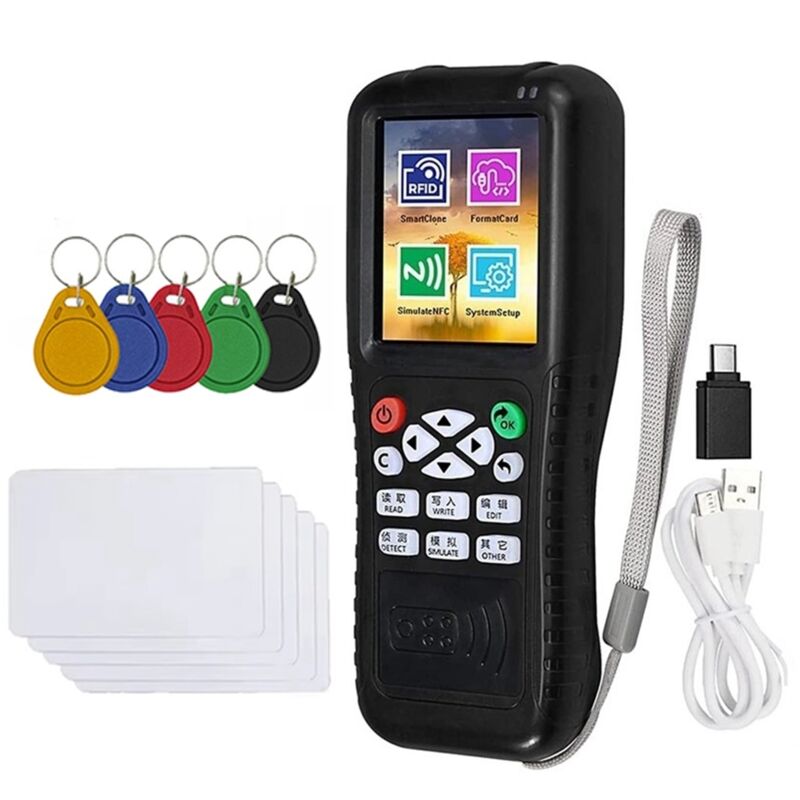 X100 rfid nfc Smart Card Reader Writer + 5 x uid Karte/Schlüsselbund